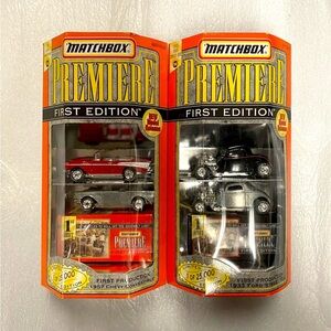 Matchbox Premier First Edition 1957 Chevy Convertible & 1933 Ford Street Rod
